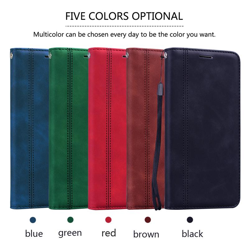 Wallet Magnetic Case For Samsung Galaxy A51 A71 A50 A31 Huawei P Smart Y5P Y6P Y7P 2020 Honor 10i 10 20 Lite 9X 9A 8X 8A Redmi Note 9S 8T 8 Pro Cover