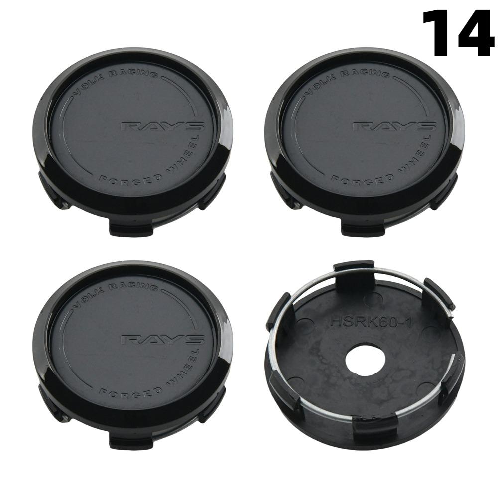 1Set/4PCS OD 60MM / ID 56MM Rim Caps RAYS VOLK VR Logo Wheel Center Cap Wheel Cover Hub caps Sport Car Tire Accessories