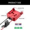 Power Wheel Adapter for 18V Lithium Battery with Fuses Wire Terminals Battery Adapter Power Connector for Car Toy Roboti