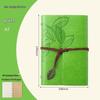 Retro Leaf Ring-Bound Travel Journal Notebook