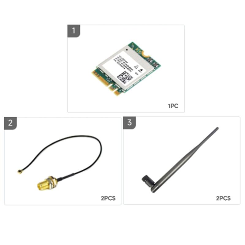 Беспроводная сетевая карта AW CB375NF DualBand 2.4/5GHz, 1200Mbps, BT5.0 для Linux/Windows 10/11 совместимый разъем WIFI