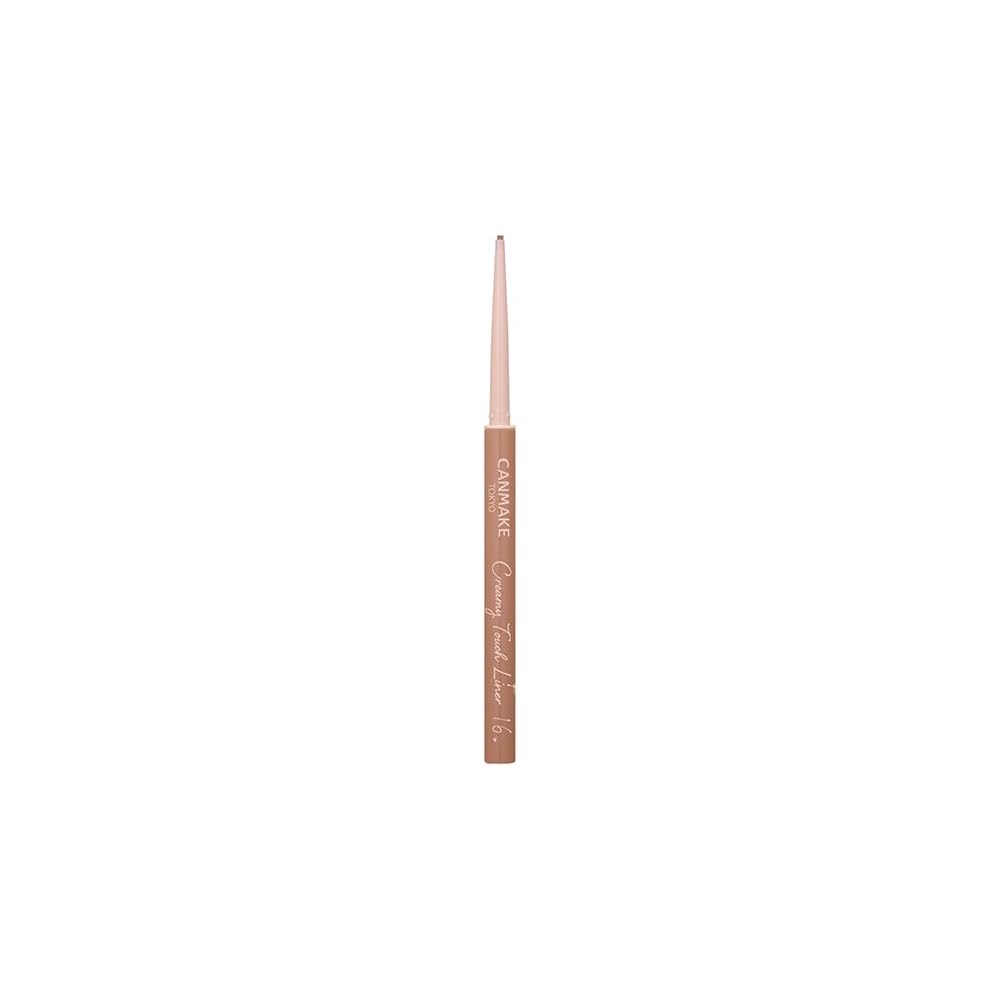 Canmake Кремовая подводка-лайнер Creamy Touch Liner 16 Pretty Milk Tea Гелевая подводка для глаз Мягкая Ультратонкая Бежевая 0.5 г