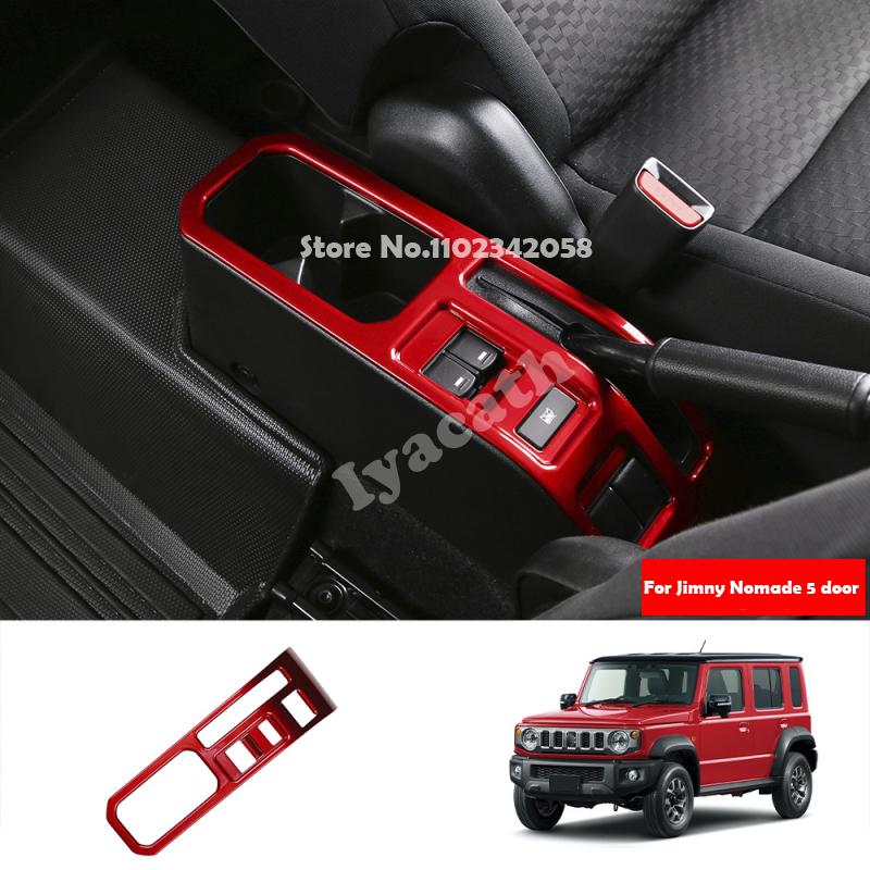 Правый руль ДЛЯ SUZUKI Jimny Nomade 5-дверный / SIERRA 3-дверный 2025 2026 ABS карбон Рамка панели кнопки ручного тормоза Аксессуары для интерьера