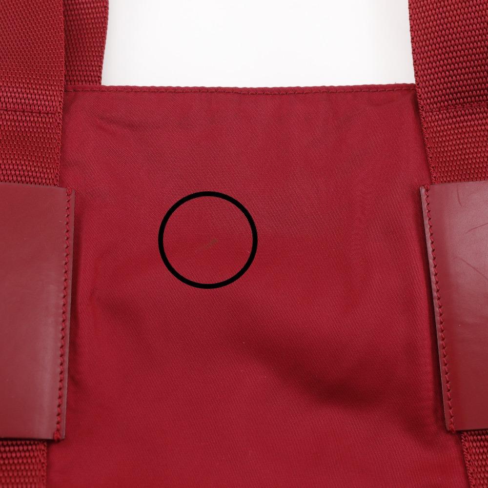 PRADA Tote Bag B10310 Red Nylon Women Used
