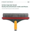 Bathroom Floor Scrub Brush 2 In 1 Cleaning Brush Long Handle Removable Wiper Magic Broom Brush Squeegee Tile Kitchen Cleaning Tools