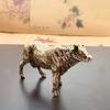 Brass Cattle Small Ornaments Miniatures Figurines Desk Decoration Animals Statue Ornament Home