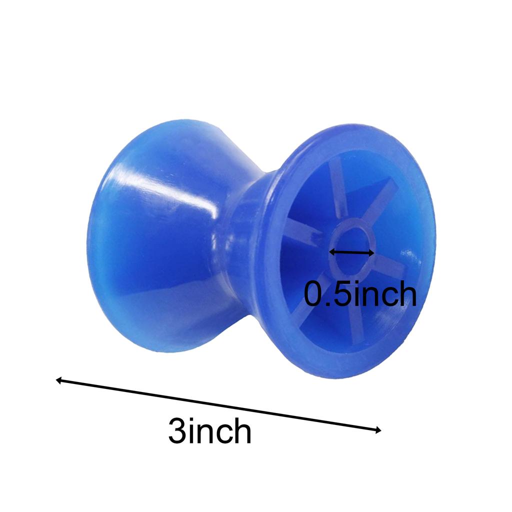 Bow Roller 3'/3.5' Boat Trailer Bow Professional Replace Parts Black Spare Parts High Performance Rubber Bow Roller Accessories