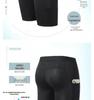 Men's High Elastic Quick-Dry Basketball Fitness Shorts with Pockets