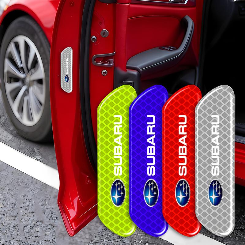Colorful reflective warning stickers, car badge reflective stickers For Subaru Forester impreza Outback Legacy Tribecacar WRC XV Y17