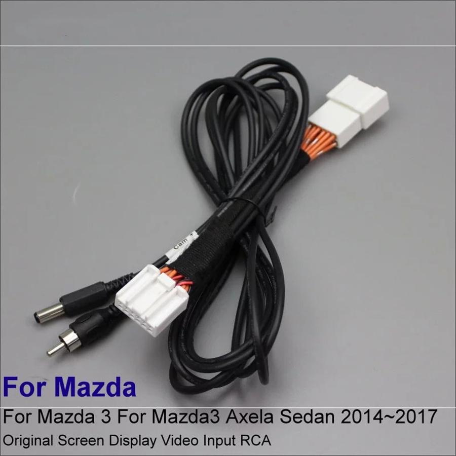 Автомобильный 12-контактный RCA-адаптер, разъем, провод, кабель Mazda 3 Mazda3 Axela Седан BM 14-17