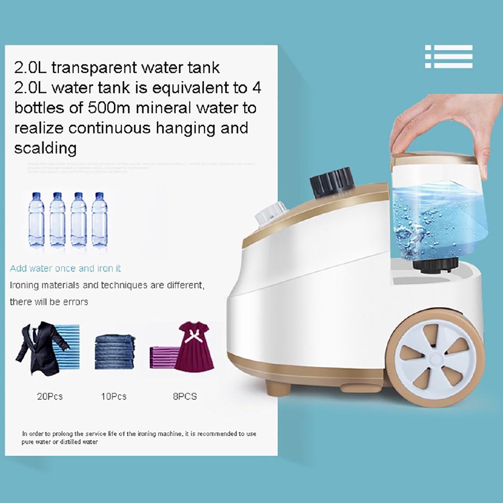 1800W Garment Steamer Handheld Ironing Machine 10 Gear Adjustable Vertical Flat Steam Iron Clothes Steamer Household