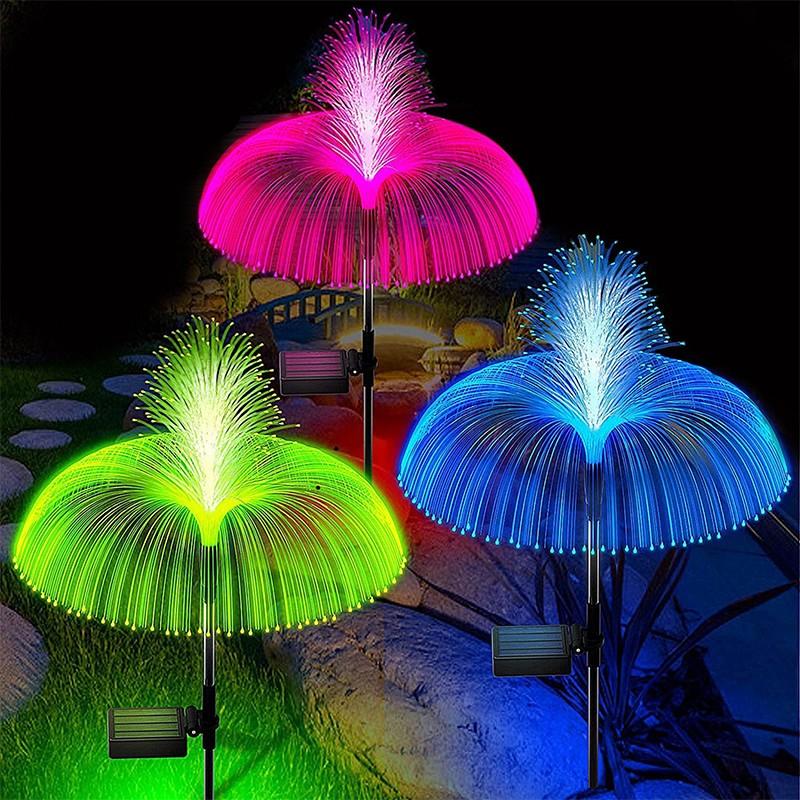 Beautiful Color Changing Solar Jellyfish Lights Waterproof Outdoor Garden, Courtyard Pathway, Landscape Decor