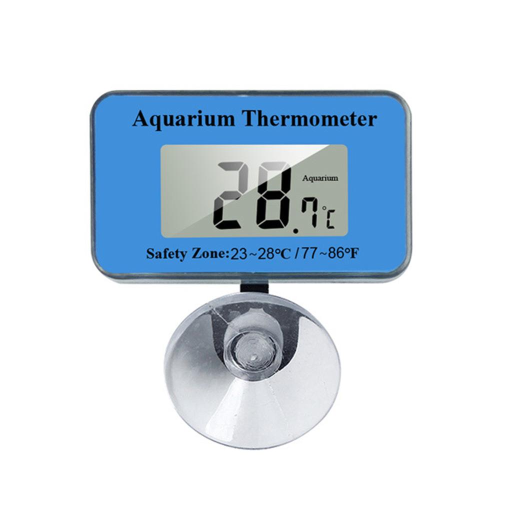 Clear Digital Display Aquarium Thermometer with Strong Suction Cup for Fishtank Precise Water Temperature Monitoring