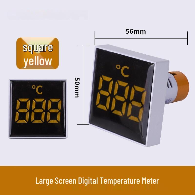 22mm Dual Display LED Voltage Current Frequency Meter - Round/Square