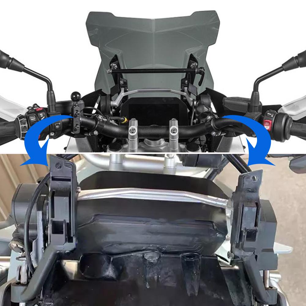 For BMW R1250GS R1200GS GS 1250 1200 LC Adventure 2013-2023 Windscreen Bracket Windshield Trim Strip Adjustable Lifting Holder