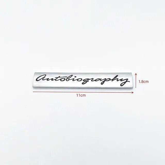 3D ABS буквы автобиография багажник издание эмблема для Land Rover автомобиль боковой значок логотип наклейка хром серебристый черный красный