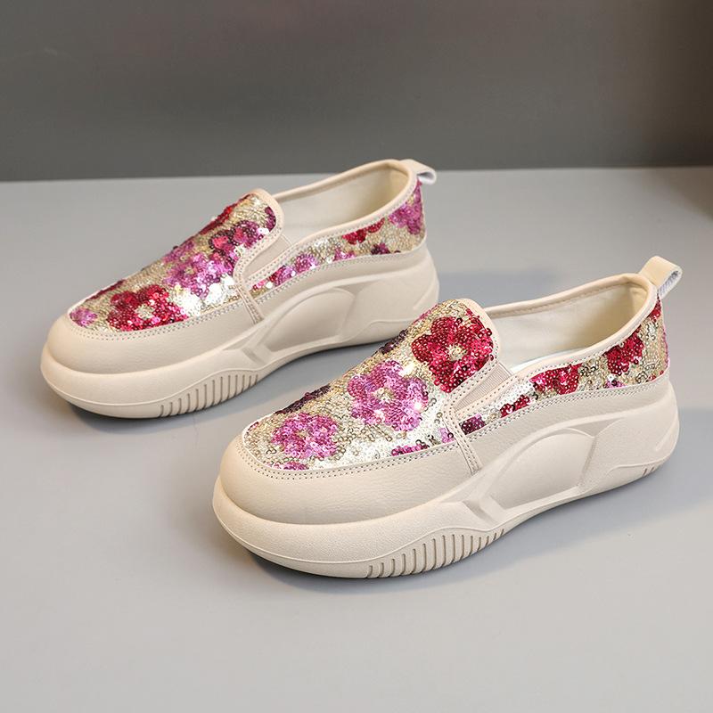 Женская повседневная обувь на плоской подошве, нескользящая прогулочная обувь, кроссовки, мягкие лоферы с круглым носком, удобная рабочая обувь на плоской подошве для женщин