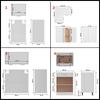 11 Piece Kitchen Set Lyon White Wood Based Material
