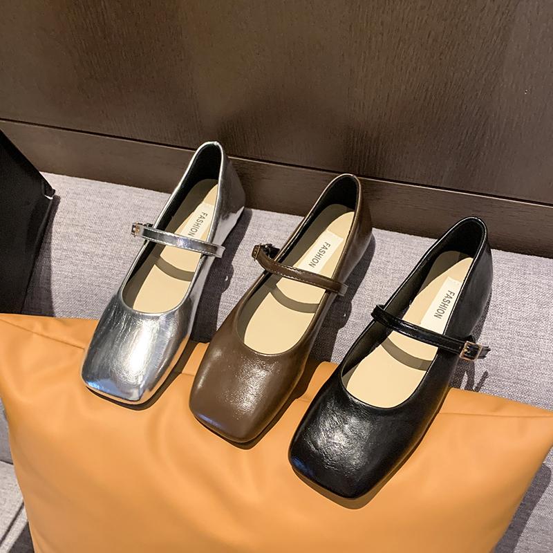 2024 Весенние одинарные туфли Модные неглубокие женские туфли без застежек на плоской подошве Женские повседневные балетки для отдыха на открытом воздухе Женская обувь на плоской подошве