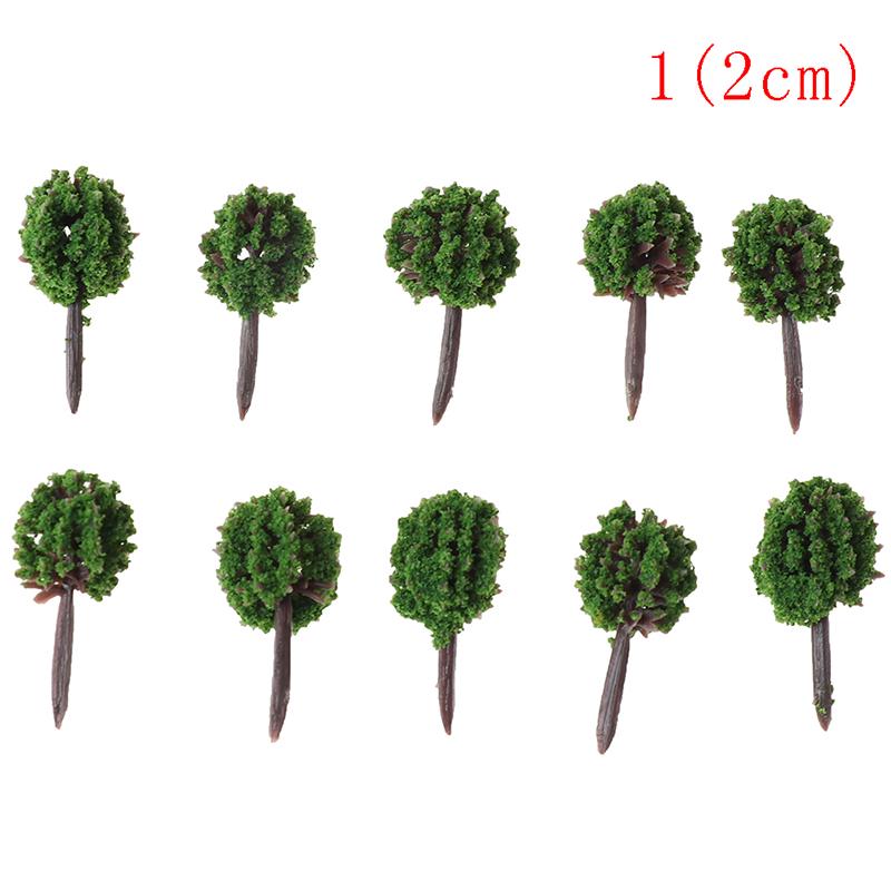 20 Pcs Shrub Vegetation Military Scene Sand Table Landscape Tree Model Deor