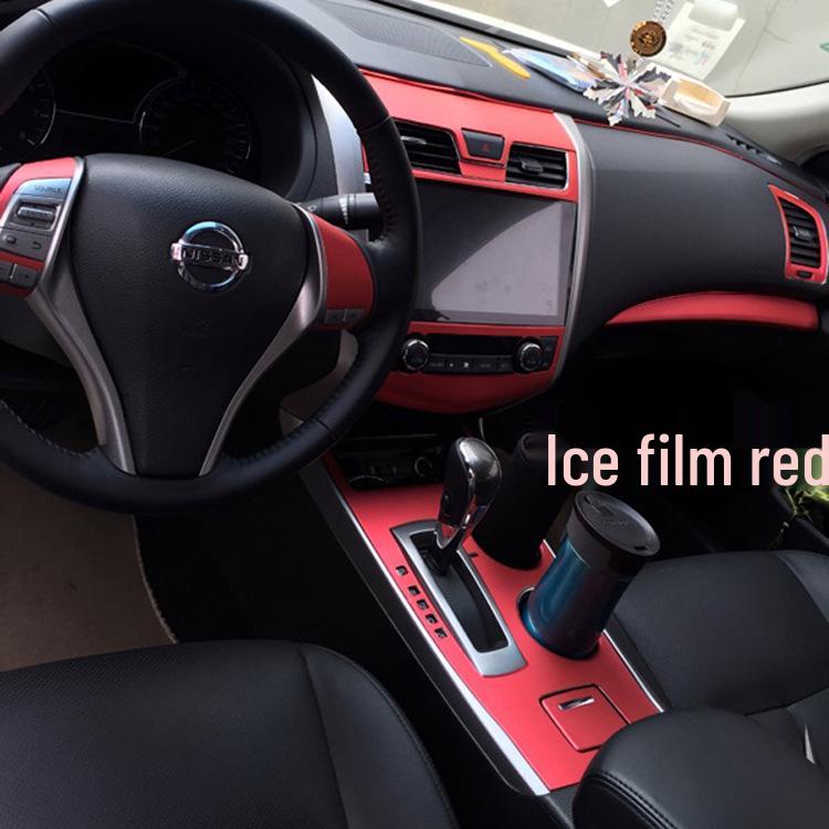 Compatible with 2013-2018 Teana, Carbon Fiber Center Console Gear Decor Sticker.