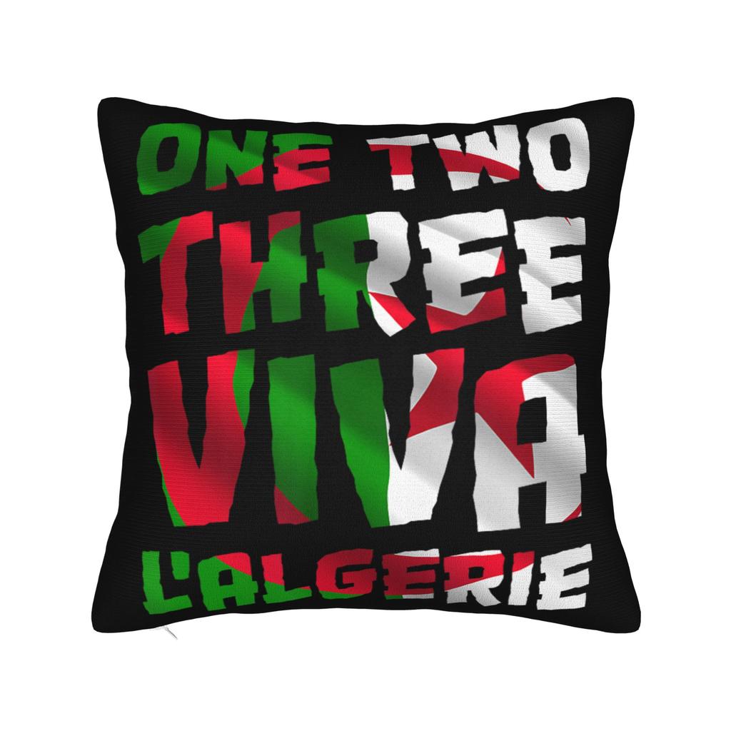 DZ Algeria Algerian Flag Pillow Cover Merchandise Soft Cushion Cover Decorative Pillow Case Cover Home Multi Size