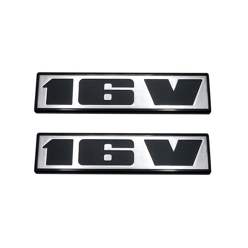 ABAC1 Original Car Accessories 2 PCS Red Color Rabbit GT Scirocco 16V Badge Golf Emblem
