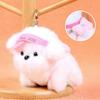 Милый мультяшный плюшевый щенок, брелок-подвеска, креативный брелок с мягкими игрушками, кавайные аксессуары для украшения рюкзака, подарки