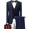 Men's Slim Fit One-Button Three-Piece Wedding Tuxedo Suit