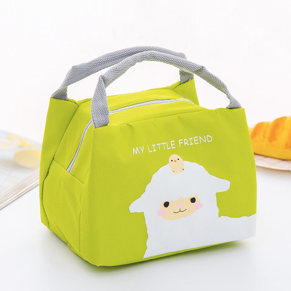 Cartoon Lunch Bag Portable Insulated Thermal Lunch Box Picnic Supplies Bags Milk Bottle for Women Girl Kids Children