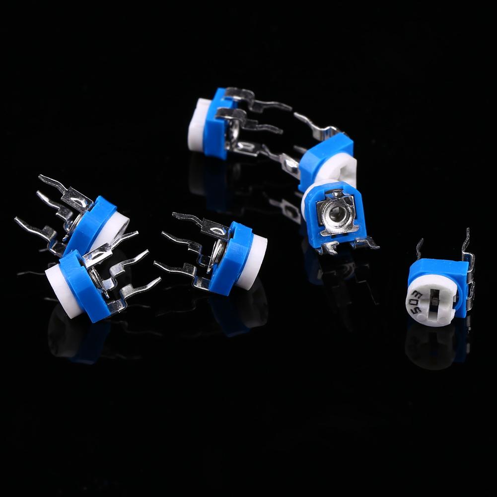 100 шт. 10 значений 500 Ом 1 МОм пленочный переменный резистор потенциометр реостат подстроечный резистор ассортимент