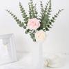 24 шт. Искусственные ветки, искусственные листья эвкалипта, искусственные стебли эвкалипта для цветочной композиции, свадебных букетов, украшения дома