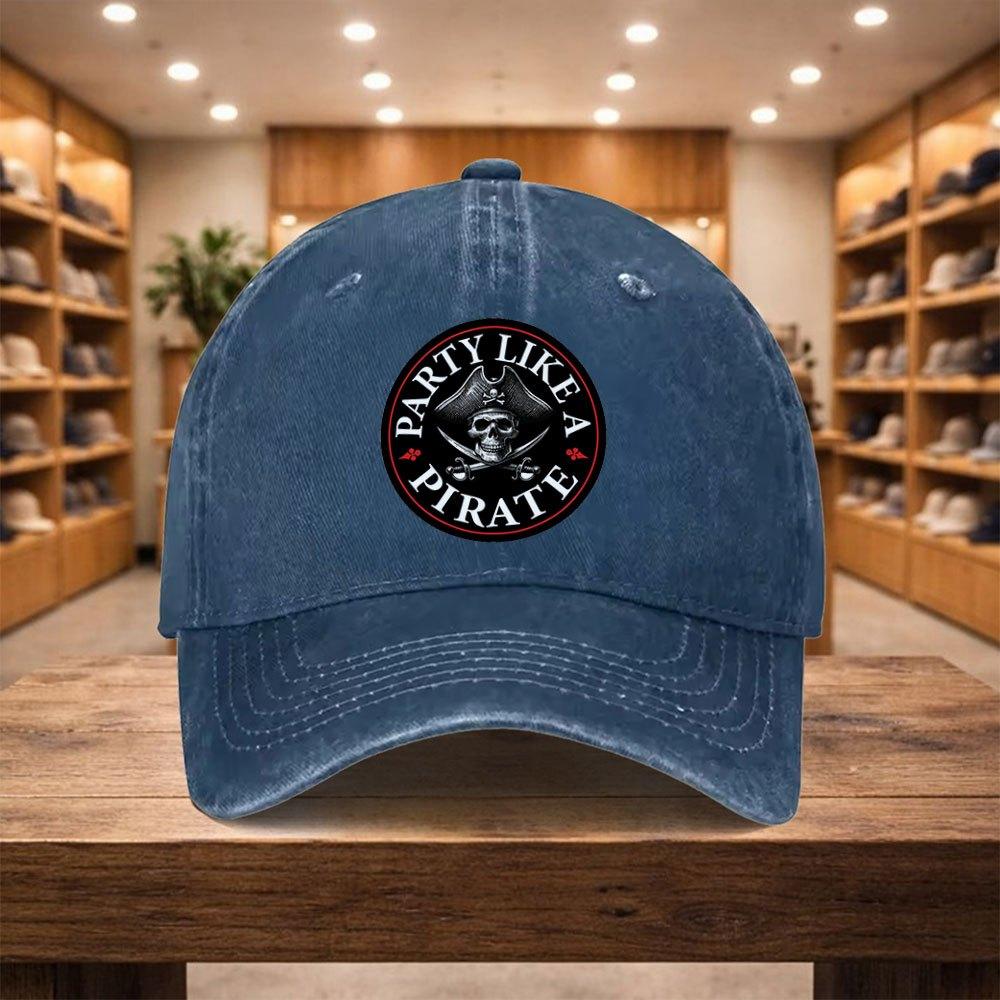 Кепка Бейсболка в пиратском стиле Регулируемая Snapback Шляпа с пиратом Легкая Унисекс Подходит для Отпуска Путешествий Спорта Th