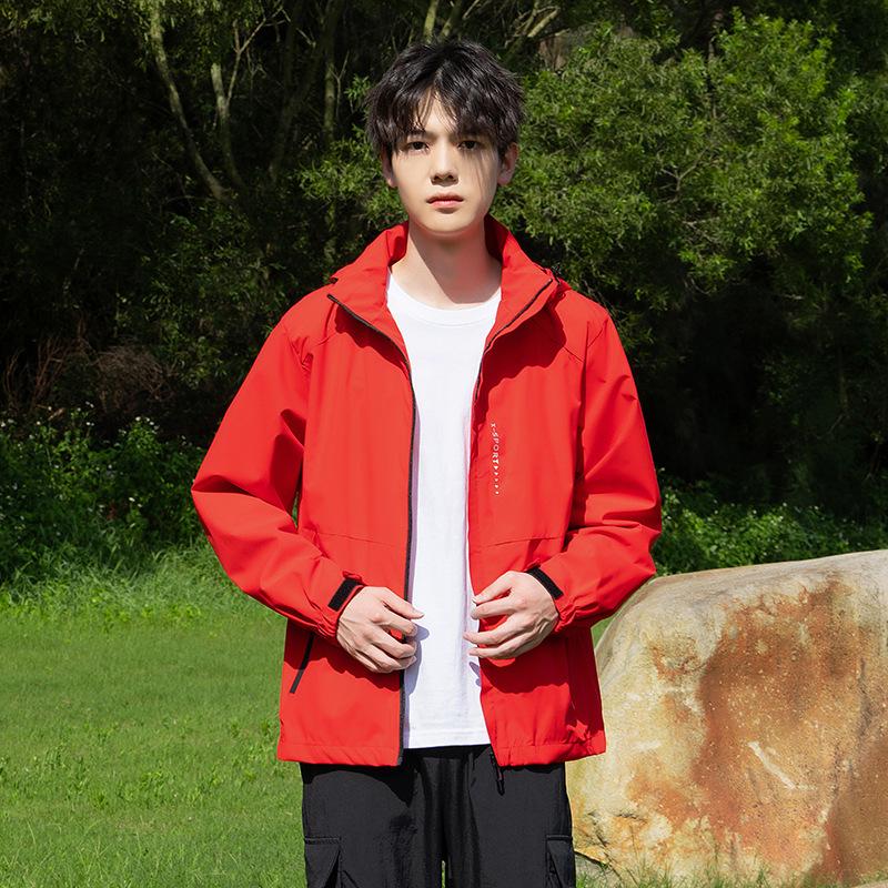 Outdoor Jacket Men's and Women's Spring and Autumn Windproof Couple Mountaineering Jacket Top Loose Casual Jacket
