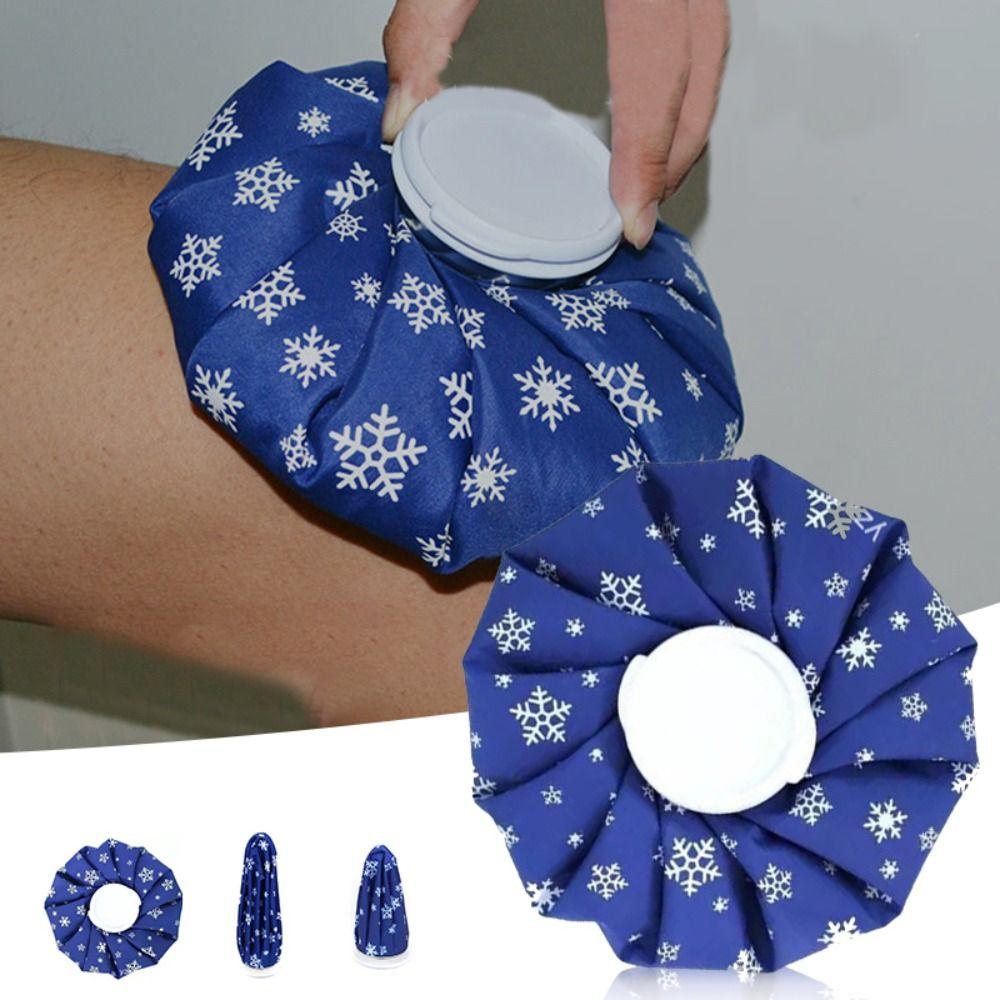 Snowflake Pattern Ice Compress Keep Warm Relieve Pain Ice Bag Ice Pack Cold Water Bag Hot Water Bag