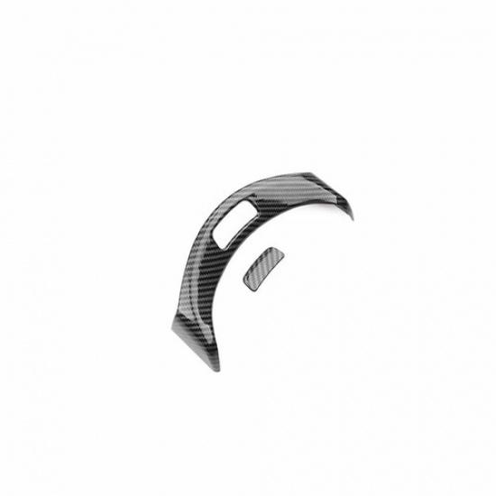 For Benz C-Class 2015- ABS Carbon Fiber Console Armrest Button Trim Decor 2X