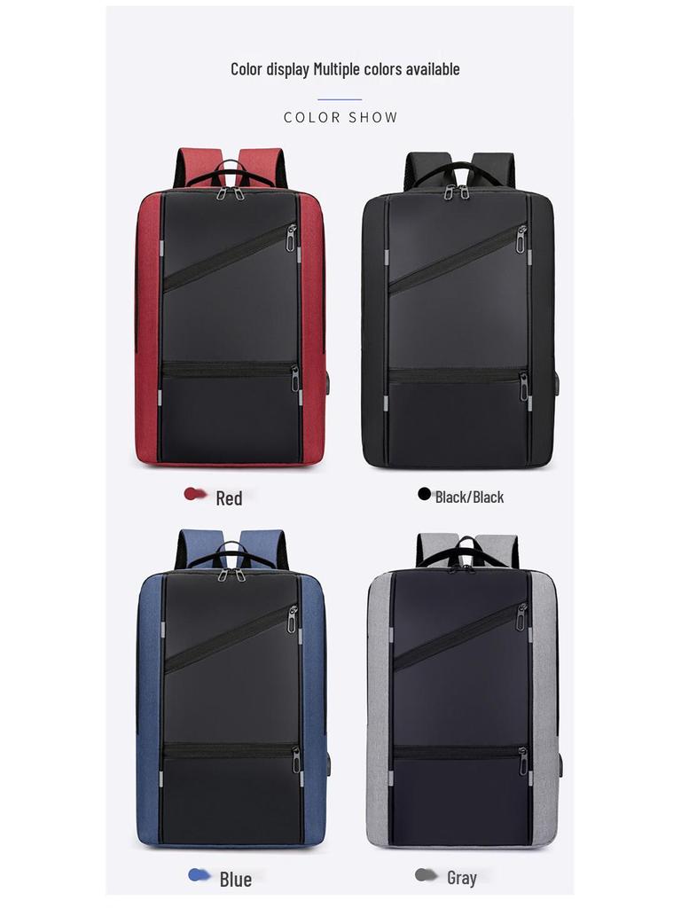 Мужской многофункциональный деловой рюкзак с USB-зарядкой и большой вместимостью