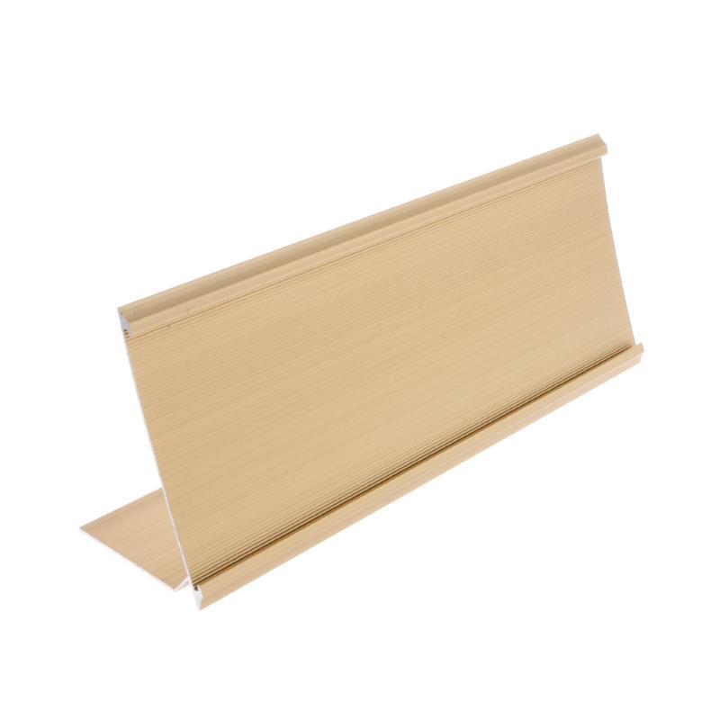 Golden Sign Aluminum Alloy Name Desk Plaque Holder Office School 9x24cm