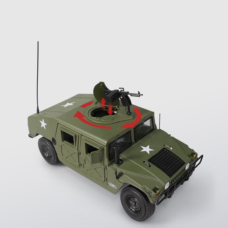 1/18 Hummer H1 Внедорожник Военный Армейский Игрушечный Автомобиль Модель Литье под Давлением Сплав Металл Транспортное Средство Миниатюрная Коллекция Подарок для Мальчика Детей Ребенка