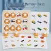 Детская деревянная доска для игры в мемори - Развивающая игрушка для логического мышления и раннего обучения