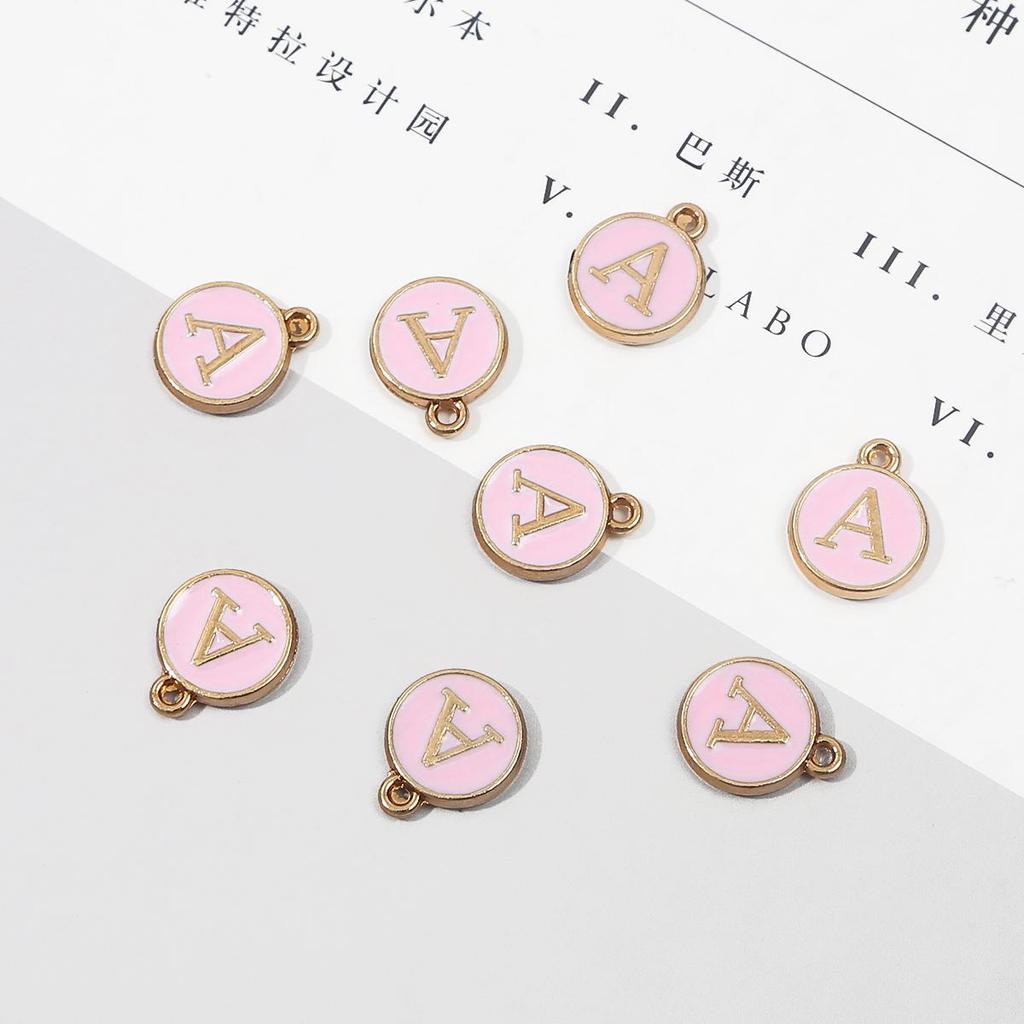 10 шт., металлическая эмаль, английские буквы, подвески, подвеска для самостоятельного изготовления ювелирных изделий, ожерелье, браслет, аксессуары