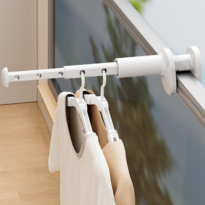 1/2pcs Portable Without Drilling Retractable Clothes Drying Rack Space Saving Hanger for Travel and Home Use Elegant Designs