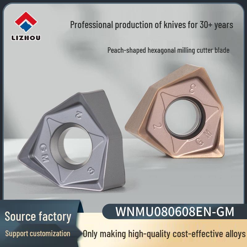 WNMU080608 Double-Sided Carbide Milling Insert for Stainless Steel