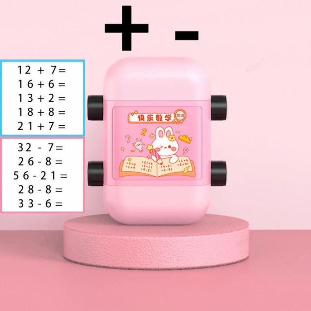 2-in-1 Math Rolling Stamp Reusable Arithmetic Practice Stamp High Quality Math Roller Stamp School