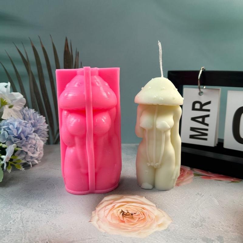 Форма для свечи Милые формы для литья DIY 3D силиконовая форма Человеческое тело Свеча Силиконовые формы для поделок для изготовления свечей