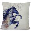 Printing Running Horse Cushion Cover Wild Animals Pillowcase Office Chair Waist Home Decor