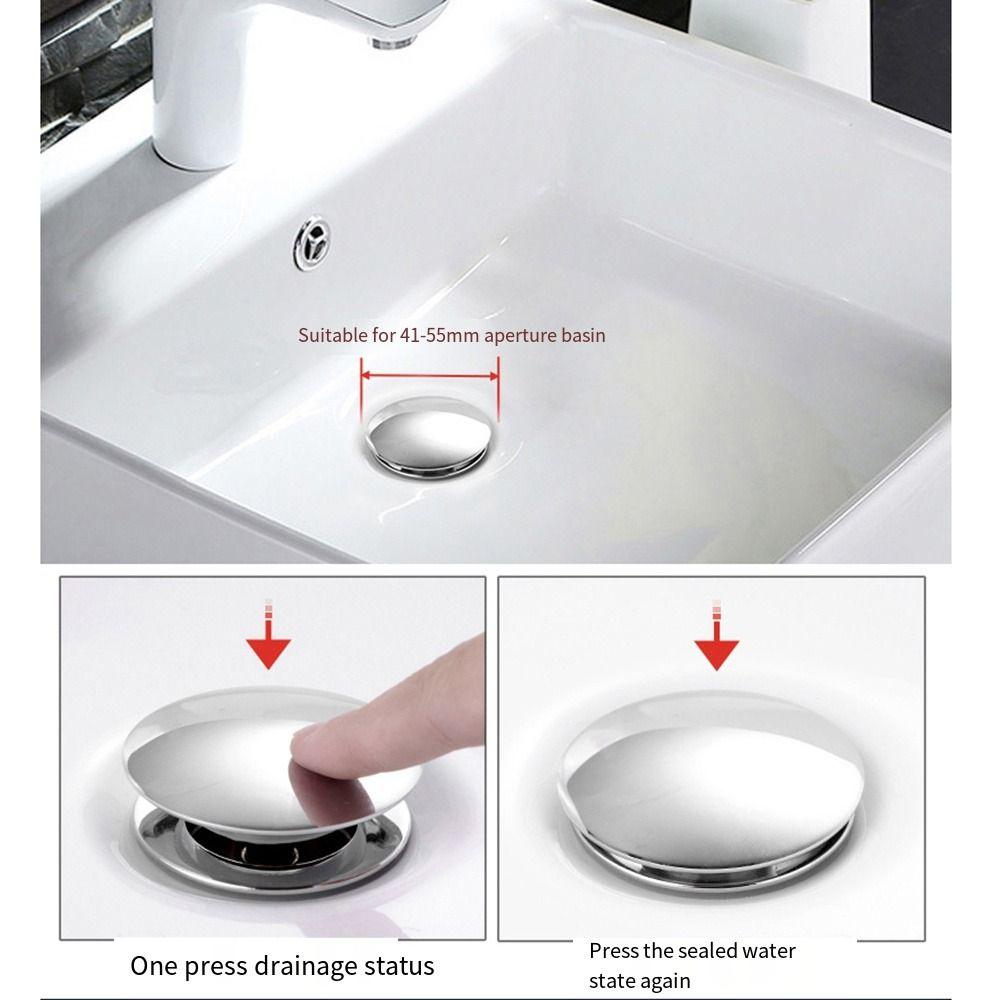 Всплывающая пробка для слива Круглый P-образный сифон Комплект сливной трубы Сифон Сливное отверстие Сантехническая труба Ванная комната