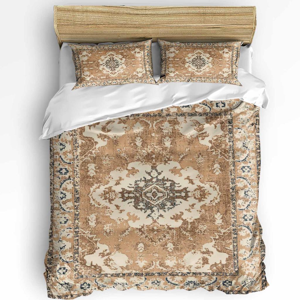 Винтажный Цветочный Индийский Бохо Пододеяльник с Наволочкой На Заказ Одеяло 3шт Постельное Белье Покрывало Двуспальная Кровать Домашний Текстиль