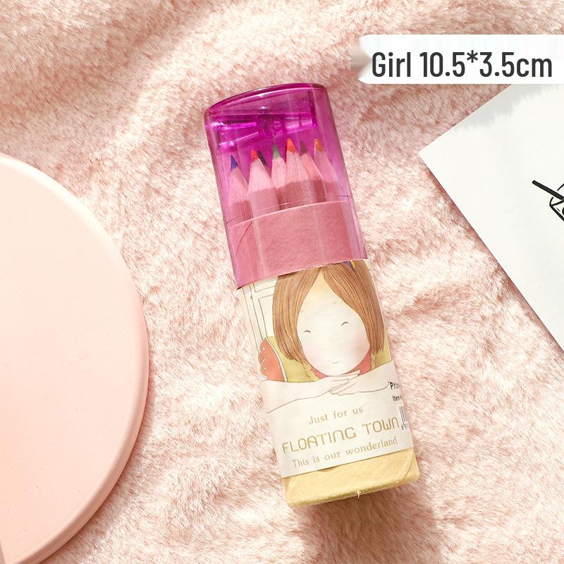 Мини-набор карандашей из 12 цветов для детей - Милый, маленький и идеально подходит для раскрашивания и рисования