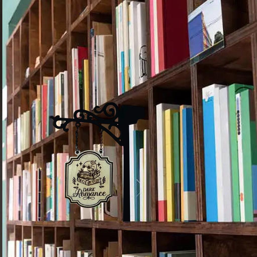 Book Type Bookshelf Labels With , Handmade Halloween Book Classification Bookshelf Labels, Unique Bookshelf Accessories Halloween Decorations